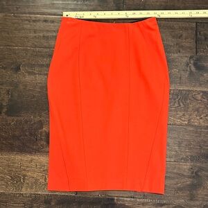 Ann Taylor Vibrant Red Pencil Skirt